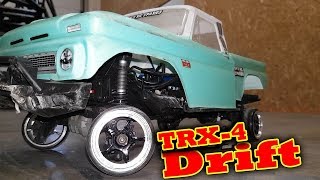 Drifting Traxxas TRX4 6s Brushless RC Rock Crawler [upl. by Rebmyk]