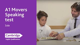 A1 Movers Speaking test – Sole  Cambridge English [upl. by Danie]