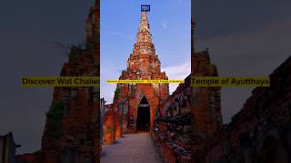 Discover Wat Chaiwatthanaram The Iconic Temple of Ayutthaya thailand [upl. by Yssep]