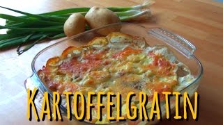 Kartoffelgratin mit ChampignonsKARTOFFELGRATIN SELBER MACHENvegetarisch [upl. by Lletnom]