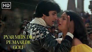 Pyar Mein Dil Pe Maar De Goli Lyrical  Mahaan 1983  RD Burman  Amitabh B  Zeenat Aman [upl. by Gent176]