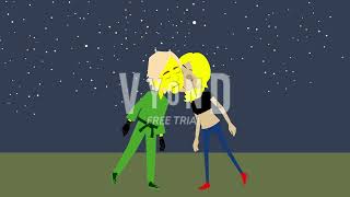 Lloyd Garmadon and Francessca Parkinson kissing each other at night [upl. by Ayetal]