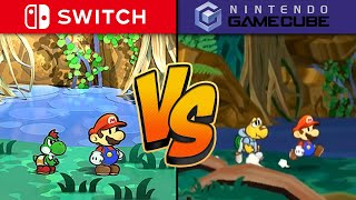 Paper Mario TTYD Remake Graphics Comparison  Switch vs GCN New Gameplay amp More [upl. by Kinnie428]