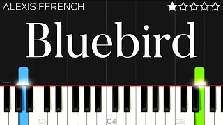 Alexis Ffrench  Bluebird  EASY Piano Tutorial [upl. by Haimerej]