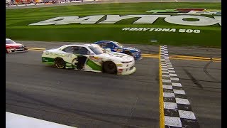 2018 NXS Tyler Reddick Elliott Sadler Photo Finish Daytona PowerShares QQQ 300 [upl. by Joaquin815]