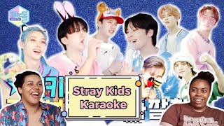 React  Stray Kids Karaoke Room no Music Core Parte 1 e 2 Legendado SKZFLIXBR [upl. by Oranneg31]