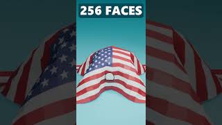 🇺🇸 USA Flag Cloth Simulation blender shorts simulation america [upl. by Enelyk]