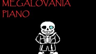 Megalovania  Undertale PIANO [upl. by Eymaj]