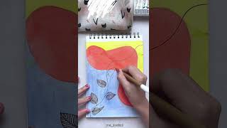 Leaves Doodle Drawing Idea for Beginners drawing doodle art painting drawingforbeginners [upl. by Willette]