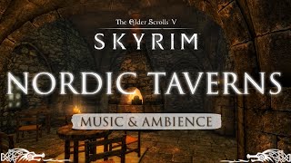 Nordic Taverns  Skyrim Tavern Inn and Meadery Music amp Ambience  Sleep Study Relax [upl. by Niattirb435]