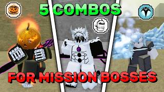 BEST 5 PVE COMBOS FOR BOSSES Humanoid  Shindo Life [upl. by Abbe]