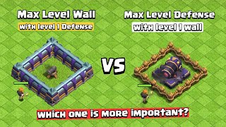 Wall VS Defense  Clash of Clans [upl. by Lodge941]