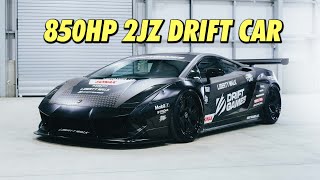 Revealing our finished Lamborghini drift car with 850hp 2JZ swap [upl. by Otter667]