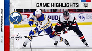 Sabres  Capitals 315  NHL Highlights 2023 [upl. by Llerrad590]