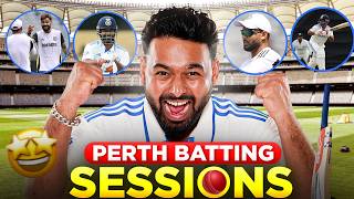 BATTING SESSIONS AT PERTH ft JaspritBumrah1993🙂  RISHABH PANT  AUSvIND [upl. by Pellikka152]