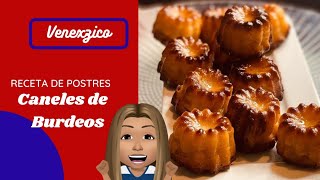 Repostería francesa Receta de canelés de burdeos [upl. by Mulcahy]