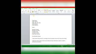 How to write a formal letter in ms word [upl. by Emyaj]