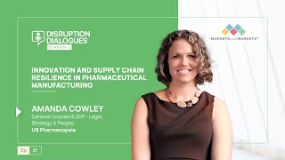 Innovation and Supply Chain Resilience in Pharmaceutical Manufacturing  DisruptionDialogues Ep 21 [upl. by Zarah]