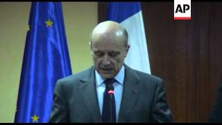 French FM and Libyan interim prime minister meet [upl. by Eyak]