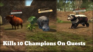 The tiger game  Kills 10 Champions On Quests youtubevideo thetiger viralvideo [upl. by Ayor]