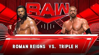 Roman Reigns vs Triple H WWE match2k23 Legend mode gameplay [upl. by Ellehsad785]