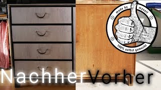 alte Möbel mit Kreidefarbe streichen Kommode im Shabby Chic Style lackieren [upl. by Karil192]