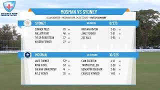 Mosman v Sydney [upl. by Dara713]