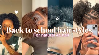 4c hairstyles Tutorial simple ways to style your natural hairblackgirlhairstylesblacktiktok4c [upl. by Inaliel]