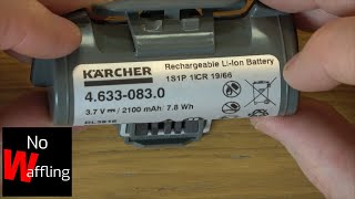 How to REPLACE BATTERY in Karcher Window Vac WV5  Beginners guide [upl. by Slorac]