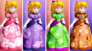 Princess Peach Showtime  All Dresses Showcase Full Wardrobe [upl. by Eseerehc425]