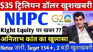 NHPC share Right Equity पर आई बड़ी खबर   NHPC share latest News  NHPC ltd share big news nhpc [upl. by Namwen513]