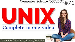 UNIX complete tutorial in one video All commands  UNIX in Hindi for beginners  Computer Science [upl. by Llerej613]