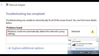 Cara mengatasi windows could not automatically detect this network proxy settings [upl. by Florance]