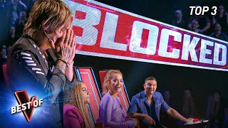 Coaches Get Brutally BLOCKED in the Blind Auditions of The Voice  Full Blind Auditions [upl. by Ydnem]