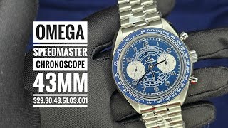 Omega Speedmaster Chronoscope CoAxial Master Chronometer 43mm 32930435103001 [upl. by Esmeralda]