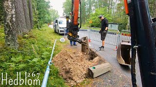 Replacing a light pole foundation Excavator Time Lapse ep267 [upl. by Ainaled]