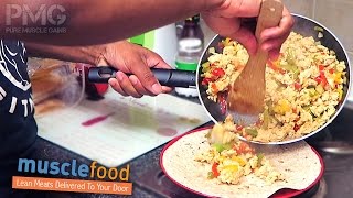 Simple High Protein Chicken Mince Wraps  Bodybuilding Recipes [upl. by Aehtela525]