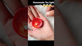 how to make tea light candle at home crafterneha7 youtubepartner viralshort [upl. by Nnaerb]