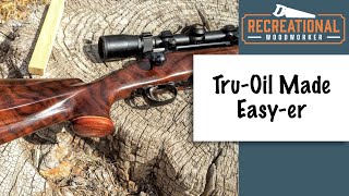 Finishing a Gun stock with Tru Oil  Complete How To The Recreational Woodworker [upl. by Dyoll861]