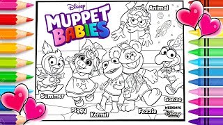 Disney Muppet Babies Coloring Page  Disney Muppet Babies Coloring Book  Disney Jr [upl. by Bradshaw]