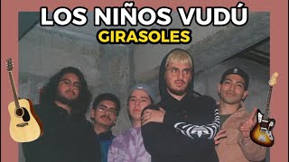 Los Niños Vudú  Girasoles Guitar cover  Tabs [upl. by Ahsiemak435]