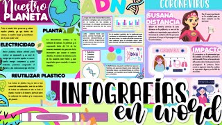 INFOGRAFÍAS BONITAS EN WORDPLANTILLAS Fernanda 🌺 [upl. by Arodaeht]