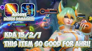 15 KILL  INSANE BONUS DAMAGE Soda Pop Ahri Gameplay MID LANE  Wild Rift BuildRunes [upl. by Radford764]