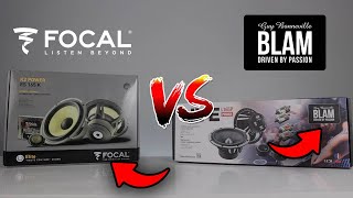 Car Audio Speakers Showdown Focal ES 165K Elite vs BLAM L165P Live 65 675quot Component Speakers [upl. by Ssyla]