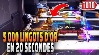 Comment Avoir 5 000 LINGOTS DOR en 20 SECONDES sur Fortnite  Technique Ultime pour Tous [upl. by Alleunam659]