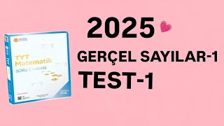 2025  345 TYT MATEMATİK SORU BANKASI ÇÖZÜMLERİ  GERÇEL SAYILAR 1  TEST1 [upl. by Viveca]