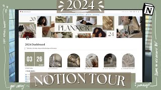 2024 Notion Tour  Set Goals and Get Organized for the New Year [upl. by Kazmirci]