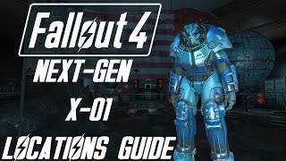 Fallout 4 NextGen  X01 Power Armor Locations Guide [upl. by Akenat]