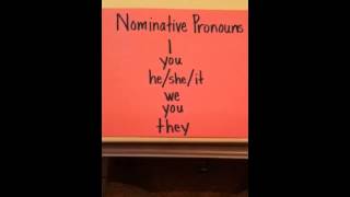 MMs CC week 4 English nominative pronouns classical conver [upl. by Elletnwahs162]