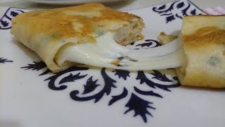 Kahvaltı ve Çay saatlerine Tavada Kolay Krep Börek Tarifi  AŞIRI Kolay [upl. by Teri]